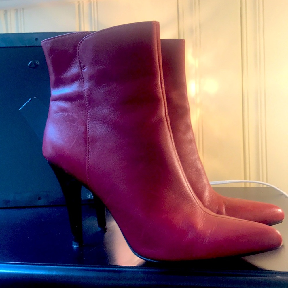 Nine West Red Stiletto Boots sz9